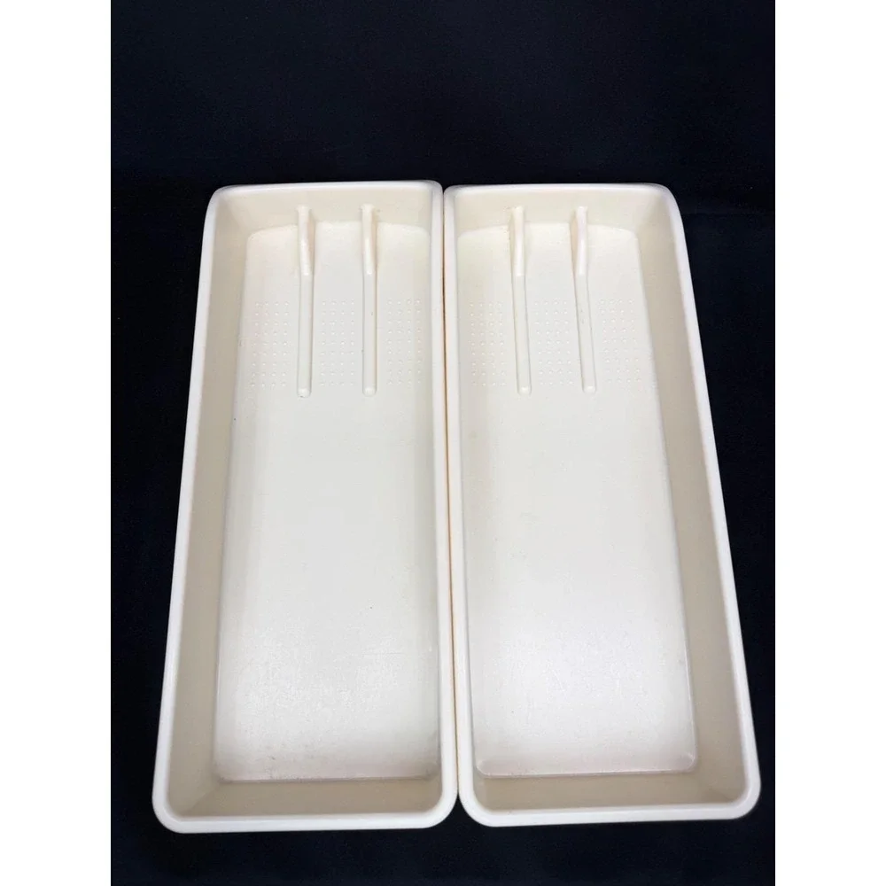 Rubbermaid Drawer Organizer Tray Set Long Kitchen Utensil Holder 294 A Cream